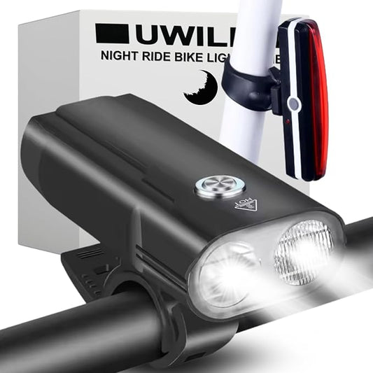 Ultra Bright Bike Lights for Night Riding Rechargeable Led for Bycicles Weather Resistant Multiple Modes. Tubular mounting MTB Road Cyclocross Ebike Mini Bike Scooter