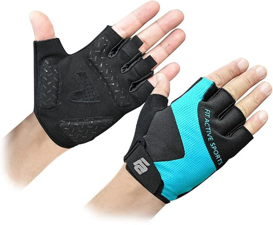 Fit Active Sports Max Grip Weight Lifting Workout Gloves for Gym Lifting, Biking, Fitness Training | Lightweight, Breathable, Non Slip | Men and Women