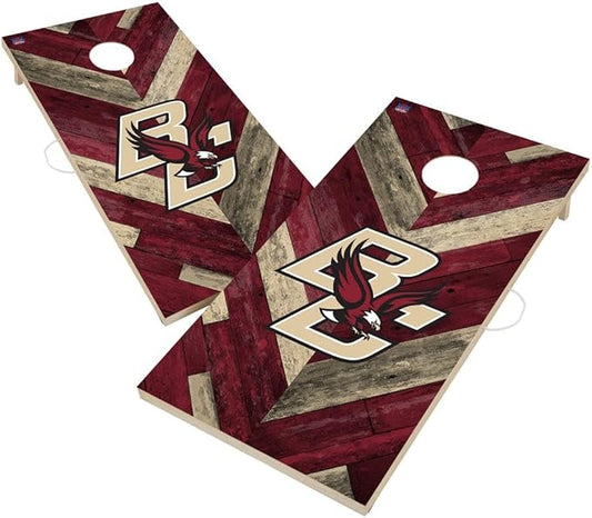 College Team Cornhole Boards, 2x4 Regulation Corn Hole Game Set, Officially Licensed Cornhole Game, Perfect for Tailgates