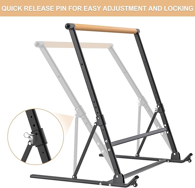 Height Adjustable Ballet Barre, Heavy Duty Freestanding Dance Bar, Anti-Slip Sturdy for Kids & Adults, Ideal for Home, Ballet, Fitness, Yoga