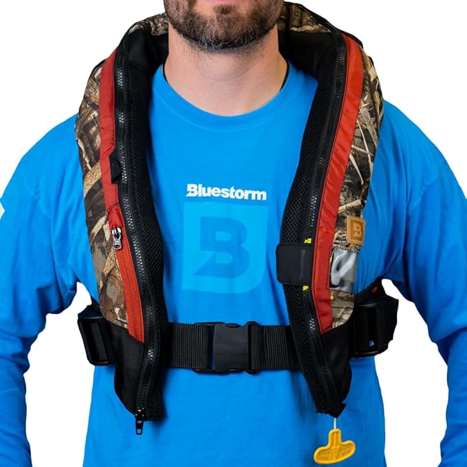 BLUESTORM Arcus 40 Automatic Inflatable PFD Life Jacket for Adults | US Coast Guard (USCG) Approved Life Vest
