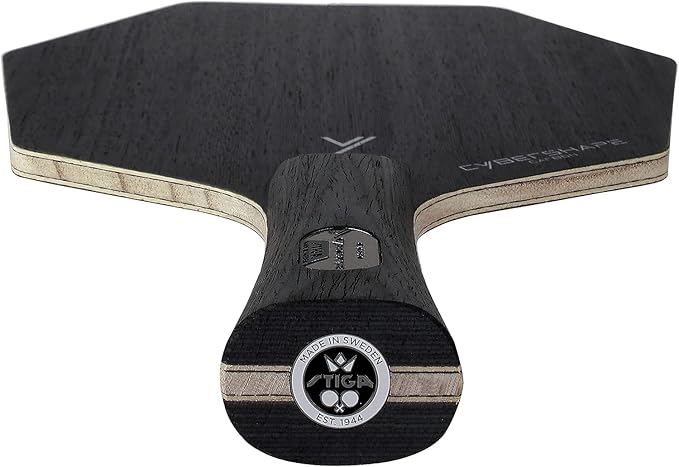 Stiga Cybershape Carbon Table Tennis Blade | Ping Pong Paddle - Unique Design for Larger Hitting Area & Increased Control - Competition Approved