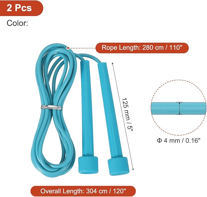PATIKIL Jump Rope PVC, Adjustable Speed Skipping Rope Tangle-Free Exercise Equipment for Workout Women Men Outdoor Training Home Fitness