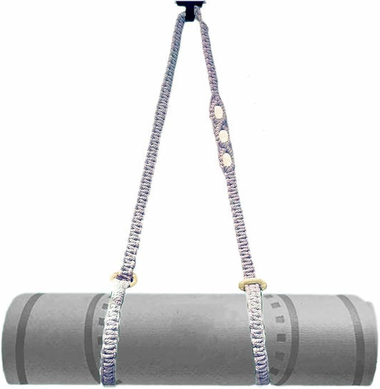 kiido Macrame Yoga Mat Carrying Strap [MAT NOT Included], Hand Woven Multi-Purpose Strap/Carrier