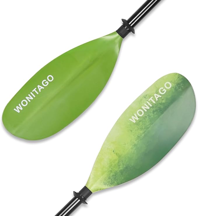 Kayak Paddles with Alloy Shaft and PP Blade, Floating Kayaking Oars, Adjustable 230-250 cm/90-98 Inches, 210-230 cm/82-90 Inches