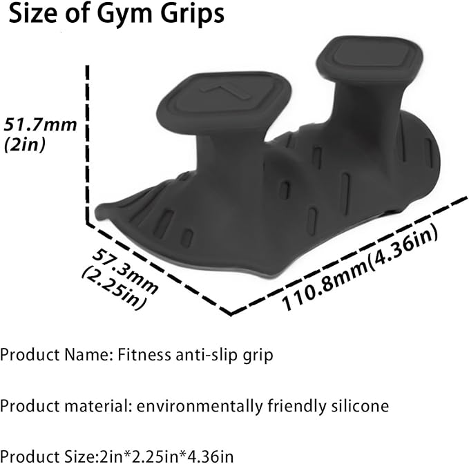 Upgraded Weight Lifting Grips for Women & Men - Extra Large & Thick Non-Slip Gym Grips with Cooling Towel, Ergonomic Workout Gloves for Pull-Ups, Dumbbell Exercises