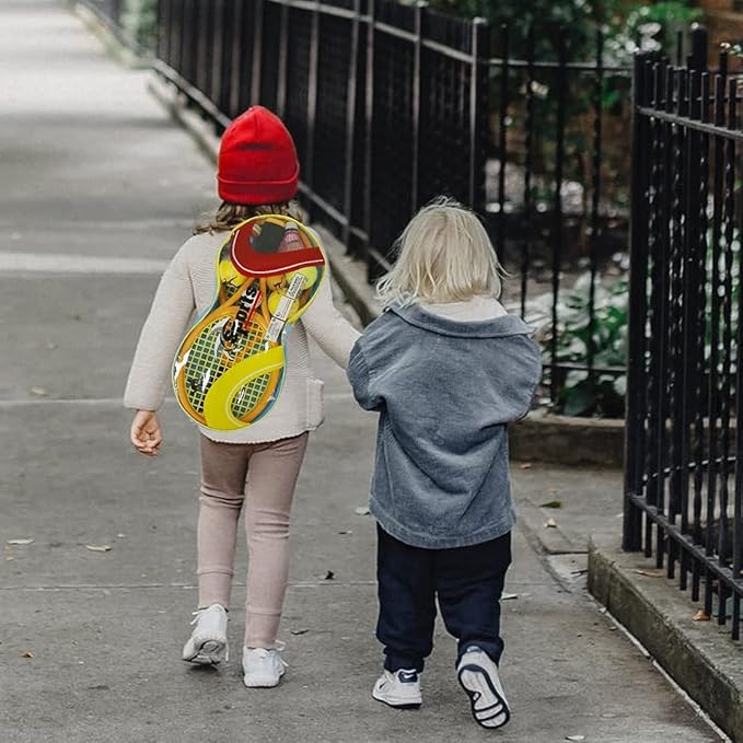 Kids Tennis Rackets with Carrying Bag,Soft Training Balls and Badminton Birdies,12 in 1 Tennis Racquets Gift Set for Children Outdoor Indoor Sports