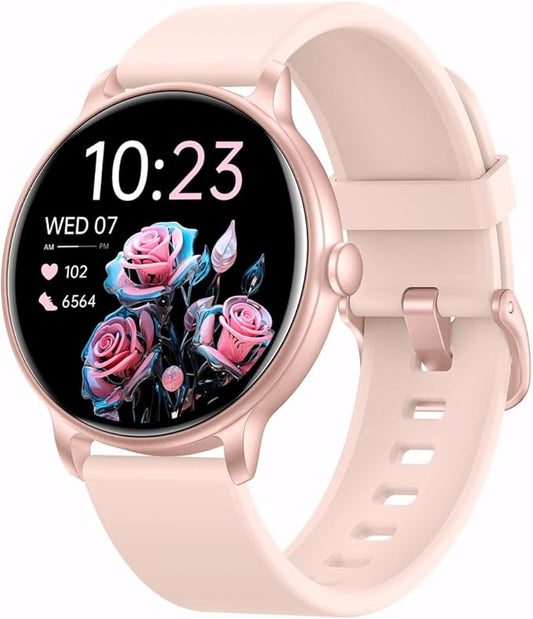 Smart Watch, 1.43'' AMOLED Smart Watches for Men Women (Answer/Make Call), Fitness Tracker with Heart Rate/Sleep Monitor, IP68 Waterproof Activity Tracker, Pedometer for Android iOS