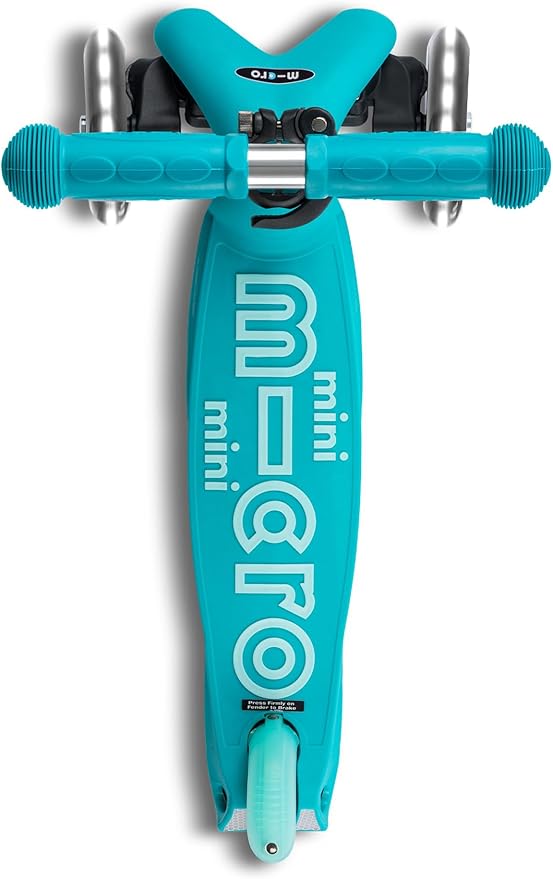 Micro Kickboard - Mini Deluxe Foldable LED Scooter, 3-Wheeled, Lean-to-Steer, Swiss-Designed Micro Scooter with LED Light-Up Wheels, for Kids Ages 2-5