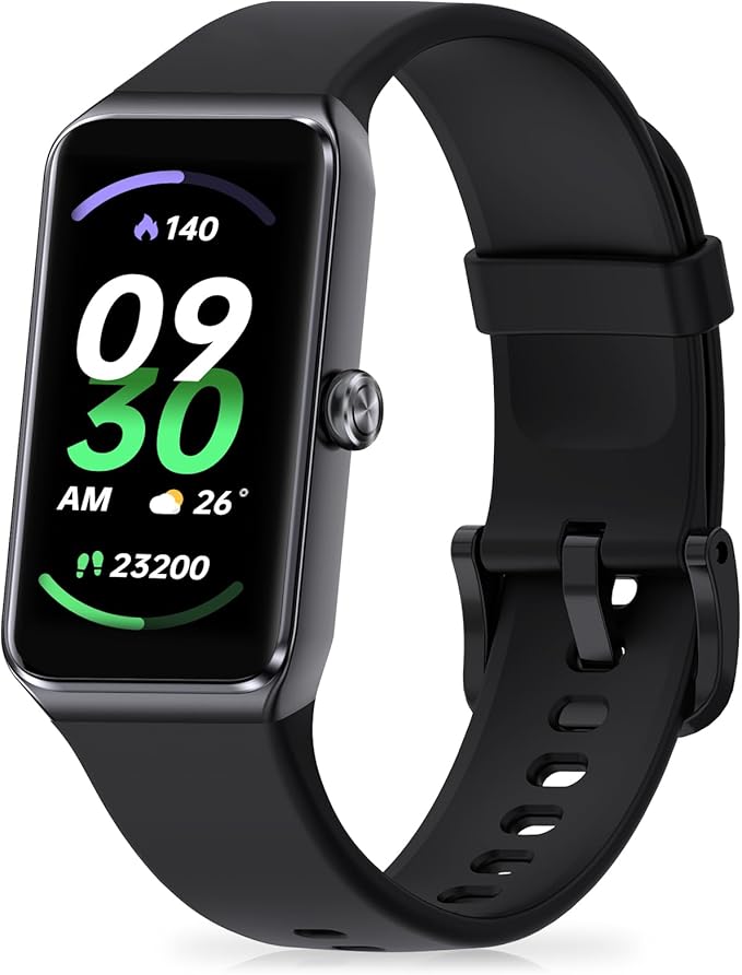 Fitness Tracker with Step Counter/Calories/Stopwatch, Activity Tracker, Health Tracker with Heart Rate Monitor, Sleep Tracker,1.47 Touch Color Screen, Pedometer Watch for Women Men