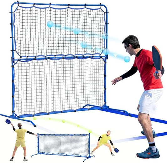 Pickleball Practice Rebounder Net for Dink Volley Solo Training Equipment, 7.9FT or 6FT 2in1 Mini Pickleball Net Portable Trainer for Outdoor Driveway Backyard Indoor Garage, Easy Setup & Storage