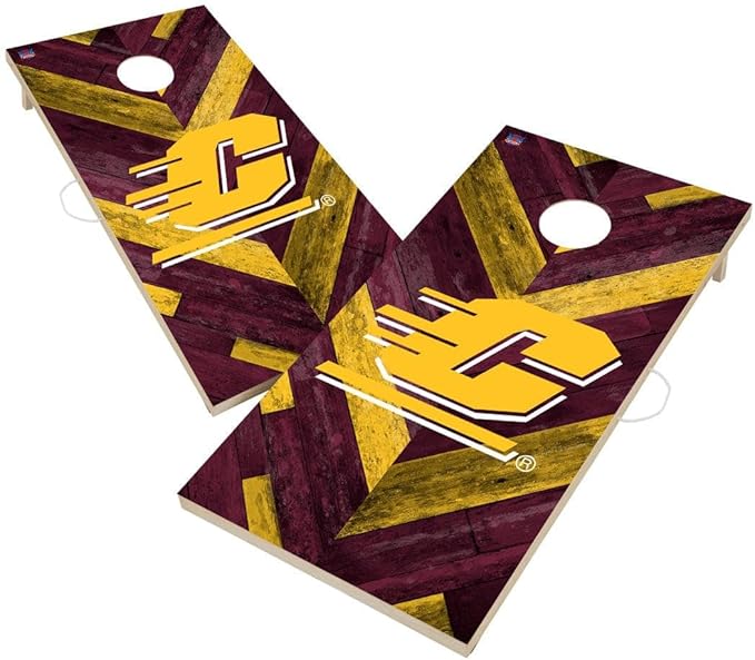 College Team Cornhole Boards, 2x4 Regulation Corn Hole Game Set, Officially Licensed Cornhole Game, Perfect for Tailgates