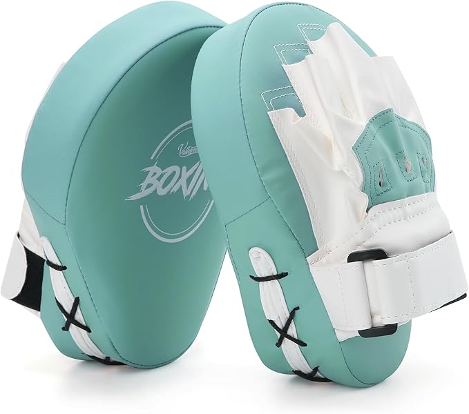 Valleycomfy Boxing Curved Focus Punching Mitts- Leatherette Training Hand Pads