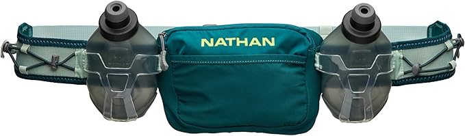 Nathan Running Belt Hydration with Flasks, Storage Pockets, Trail Mix Plus, Running Water Bottle Belt, Insulated, Walking, Hiking