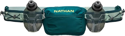 Nathan Running Belt Hydration with Flasks, Storage Pockets, Trail Mix Plus, Running Water Bottle Belt, Insulated, Walking, Hiking
