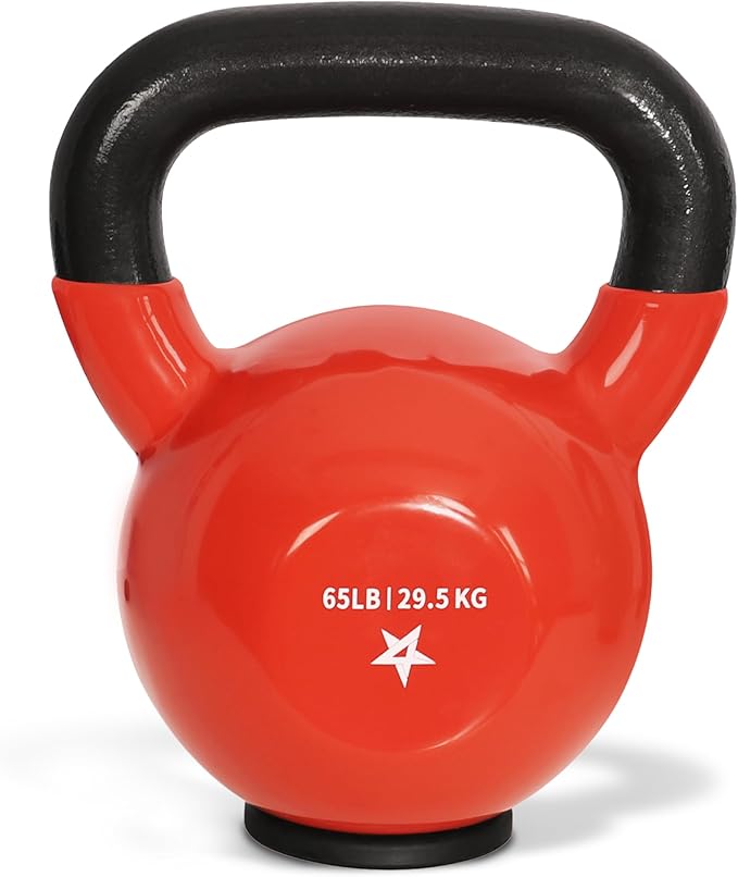 Yes4All Kettlebells Rubber Base, Kettlebell Set for Women, Strength Training Kettlebells Weights (10-65 lbs)