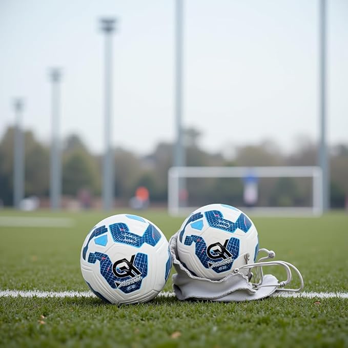 GX Soccer Academy Tour+ Professional Soccer Ball, Size 5, Green and White Competition Ball