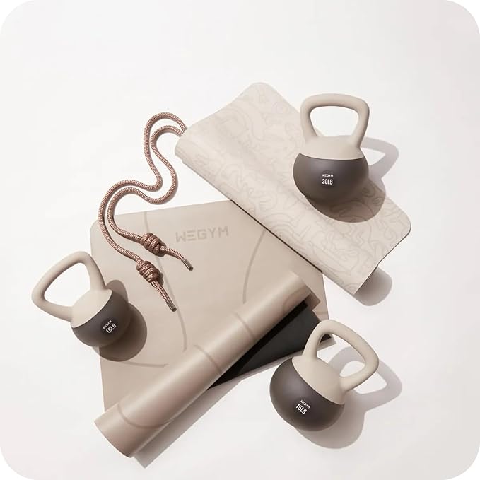 Soft Kettlebells with Cushioned Impact-Resistant Base and Anti-Slip, Wide-Grip Handle for Home Workouts, Weightlifting, and Full Body Strength Training