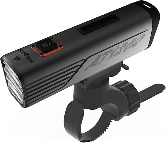 Magene AT1200/1600 Smart Bike Headlights - Bright 1200/1600 Lumens, 85h Battery, Rechargeable Bicycle Light Front, Compatible with Garmin Edge 530+