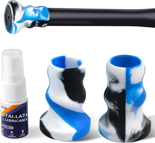 JAYA 2 Pack Bat Knob Taper, Exclusive Installation Lubricant, Easy Installation Bat Knob Taper, Increased Bottom Protection, Ergonomic Design, for Enhanced Grip and Protection