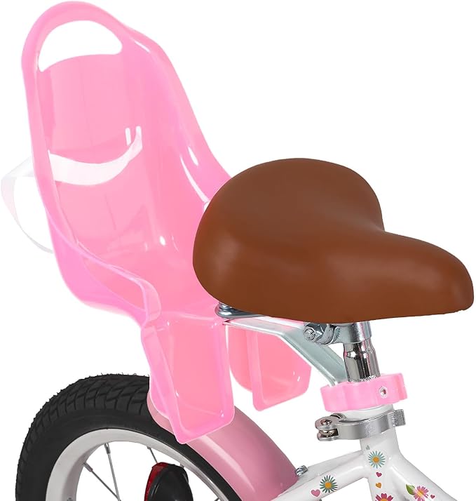 JOYSTAR Little Daisy Kids Bike for Girls Boys Ages 2-7 Years, 12 14 16 Inch Girls Bikes with Doll Bike Seat & Streamers, Boys Bike with Flag & Number Plate, Multiple Colors