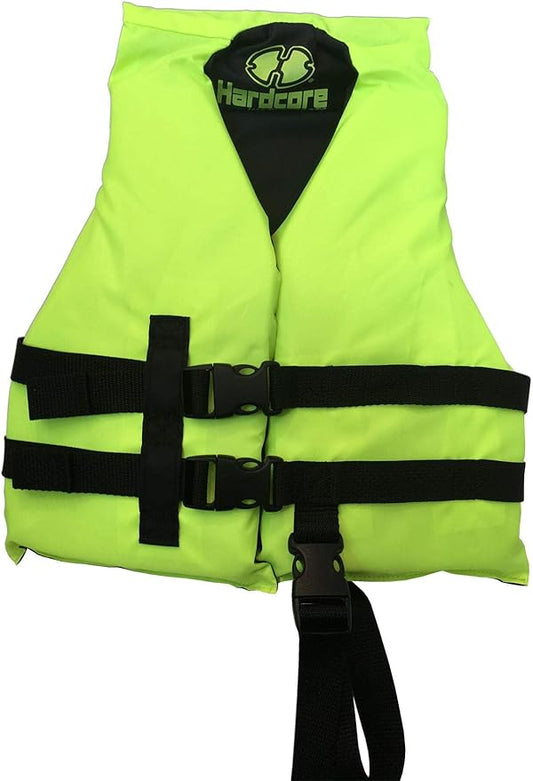 Hardcore Life Jacket Paddle Vest; Coast Guard Approved Type III PFD Life Vest Flotation Device; Jet ski, Wakeboard, Kayak; Ideal Extra Life Jacket for Your Pontoon Boat