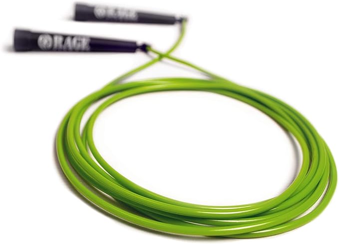 R2 Jump Rope - Green PVC Training Rope with Speed Bearing Handles
