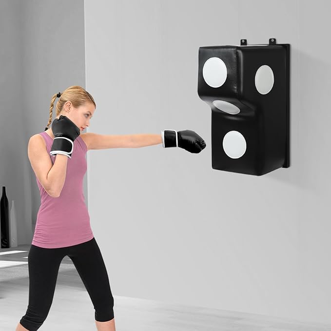 Wall Mount Boxing Pad Uppercut Punching Bag Target Pad, Wall Punching Bag Upgraded Boxing Training, Target Sponge with Mounting Brackets, Uppercut Boxing Bag for Bedroom, Gym