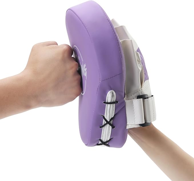 Valleycomfy Boxing Curved Focus Punching Mitts- Leatherette Training Hand Pads