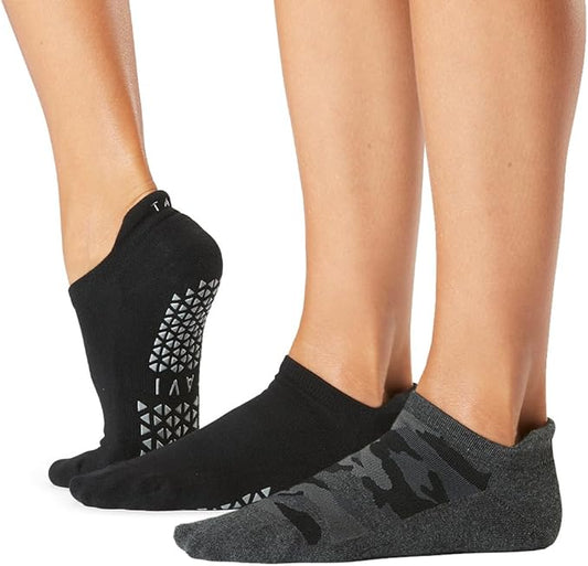TAVI Women’s Savvy Grip Socks, Multi-Pack - Pilates Socks with Grips for Women, Slipper Socks for Pilates, Yoga, and Ballet