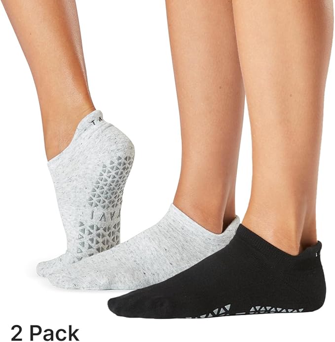 TAVI Women’s Savvy Grip Socks, Multi-Pack - Pilates Socks with Grips for Women, Slipper Socks for Pilates, Yoga, and Ballet
