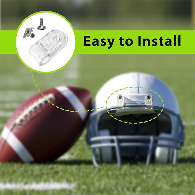 Football Helmet Clips Screws Nuts Compatible with Schutt F7 & Riddell Multiple Sports Helmet,Use for Repairing Baseball, Softball Soccer and More Youth Football Helmet Facemask Hardware Kit