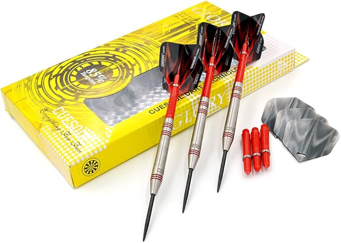 CUESOUL Professional Tungsten Steel Tip Dart Set 85% Tungsten 22g/24g/26g-Glory Series