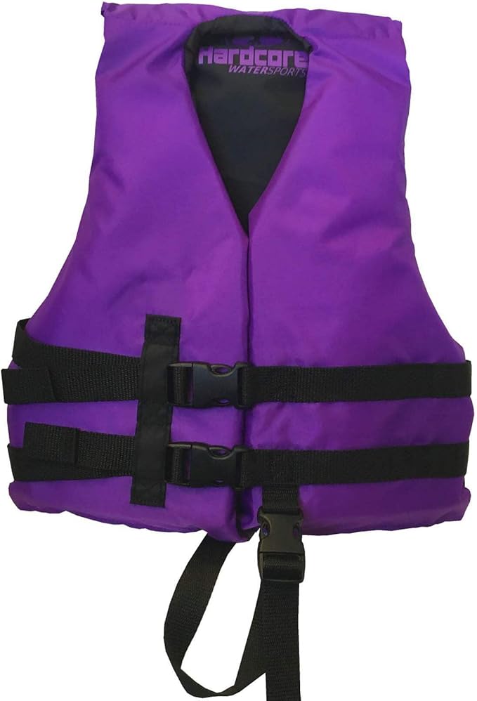 Hardcore Life Jacket Paddle Vest; Coast Guard Approved Type III PFD Life Vest Flotation Device; Jet ski, Wakeboard, Kayak; Ideal Extra Life Jacket for Your Pontoon Boat