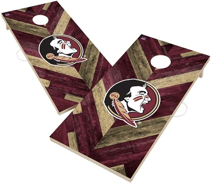 College Team Cornhole Boards, 2x4 Regulation Corn Hole Game Set, Officially Licensed Cornhole Game, Perfect for Tailgates