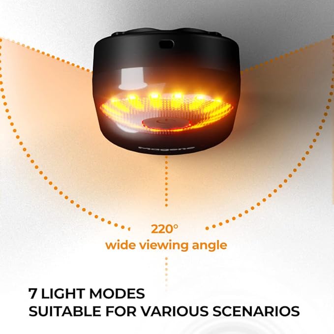 Magene L508 Bike Radar Tail Light, Smart Rear View Radar Taillight Compatible with Some Bike Computers and Watches, Support Utility APP Display