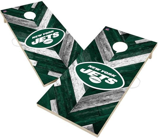 Football Team Cornhole Boards, 2x4 Regulation Corn Hole Game Set, Officially Licensed Cornhole Game, Perfect for Tailgates