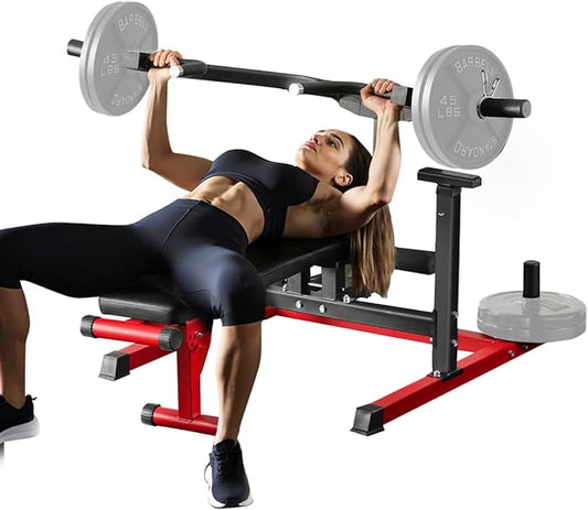 VEVOR Chest Press Machine, Bench Press Set, Adjustable Flat Incline Bench with Independent Converging Arms, Upper Chest Equipment, Fitness Home Gym Equipment Chest
