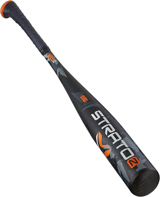 Axe | Strato 2 | BBCOR Baseball Bat | Drop -3 | 1-Piece Alloy | 2 5/8" Barrel | Navy/Orange