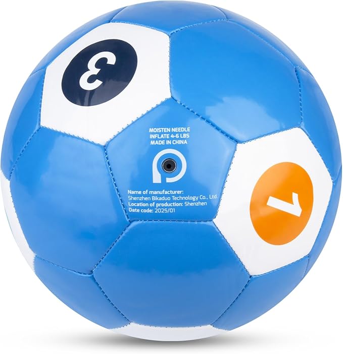 Soccer Ball Size 3, Size 4 - Kids Aged 3-5 6-8 8-12 Outdoors Sports Training Playing Ball Set with Pump Teens Girls Boys Back to School Gift