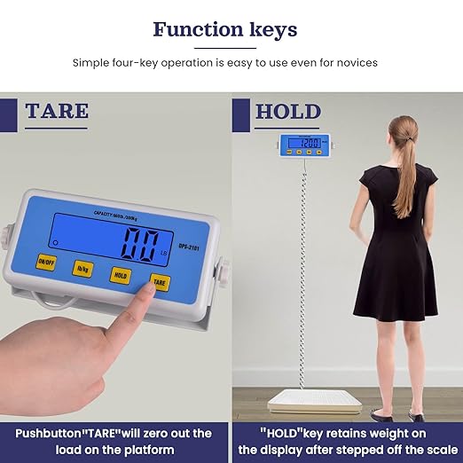 Medical Scale - Heavy Duty 660 lb High Capacity Wrestling Scale for Body Weight with Easy to Read LCD Display Physician Scale, Professional Medical Grade Scale for Doctor Home Gym Office