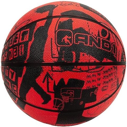 AND1 Street Art Rubber Basketball: Official Regulation Size 7 (29.5 inches) Rubber Basketball - Deep Channel Construction Streetball, Made for Indoor Outdoor