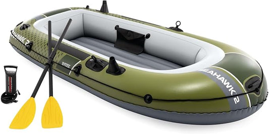 INTEX 68347EP Seahawk 2 Inflatable Boat Set Capacity