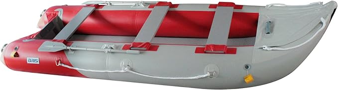 BRIS 14.1 FT Inflatable Kayak Fishing Tender Inflatable Poonton Boat with Air Floor