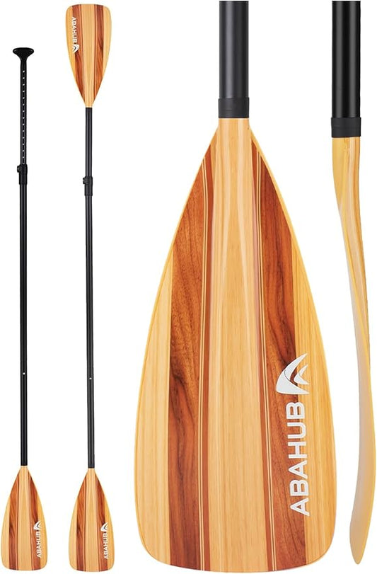 Abahub SUP Paddle - 3 Piece Adjustable Paddles - Lightweight Stand-up Paddle Oars for Paddleboard, Adjustable Aluminum Alloy Shaft 68" - 84", Black/Blue/Green/Orange/Red/Yellow Plastic Nylon Blade