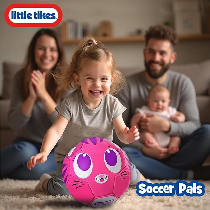 Little Tikes Kitty Soccer Ball – Soft, Lightweight Toddler Soccer Ball for Indoor & Outdoor Play – Designed for Ages 36+ Months