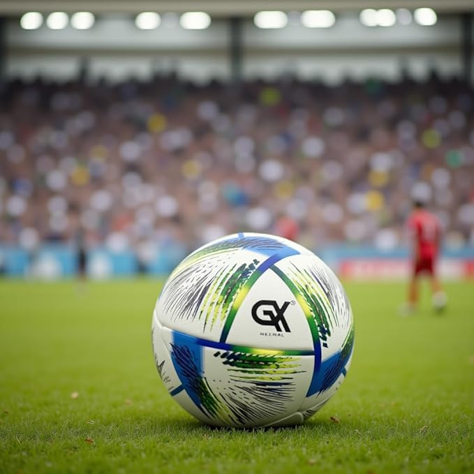 Thermo Bonded Polyurethane Soccer Ball Size 5 – Professional Grade PU Material, USA Quality Outdoor Sports, Premium Size 5 Soccer Ball for Training & Competitive Matches