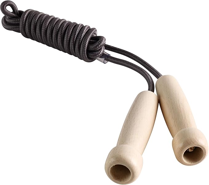 8.8 Feet Jump Rope for Women Men Kids Wooden Handle Jumping Ropes