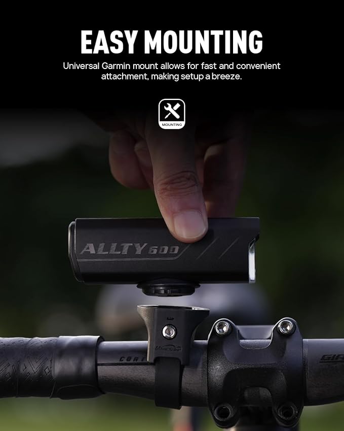 Magicshine Allty Commuter Bike Lights Allty 400, Allty 600, Allty 800 Road Bike Light, USB Type-C Rechargeable, IPX7 Waterproof LED Bike Light for Road, Urban Cyclists