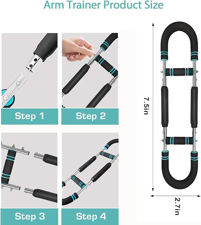 Chest Clip Muscle, 40-100Lb Adjustable Chest Workout Equipment, Twister Arm Trainer for Chest Clip Muscle & Arm Strength, Portable Home Strength Training Fitness Equipment for Upper Body Muscle
